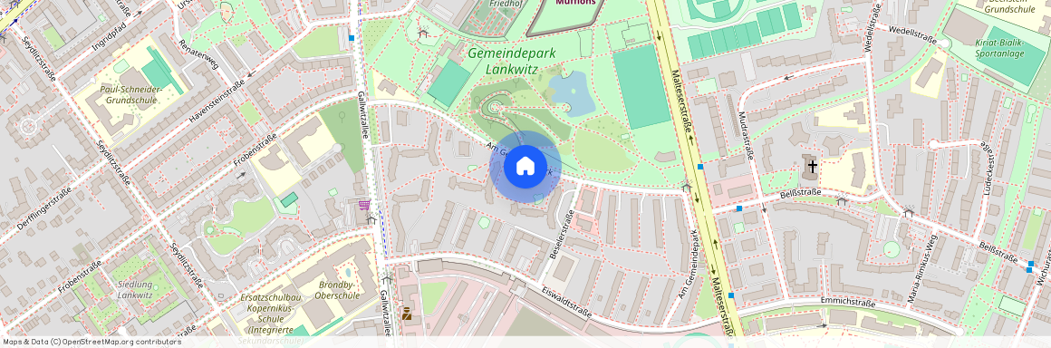 Am Gemeindepark 26, 12249 Berlin OT Lankwitz, Zur Karte
