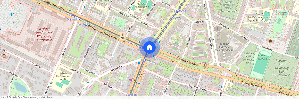 al. gen. Józefa Hallera, Powstańców Śląskich, Krzyki, Wrocław, dolnośląskie