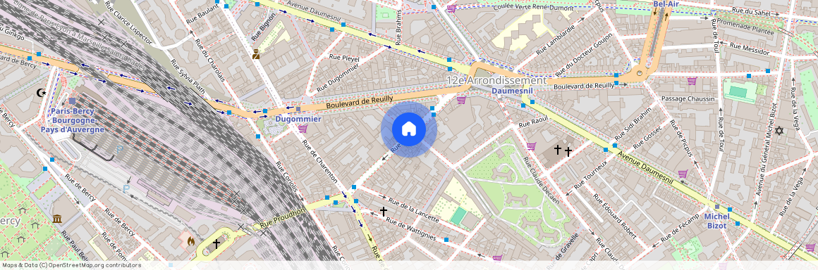 Rue de la Durance et Rue Taine 75012 Paris (12e arrondissement)