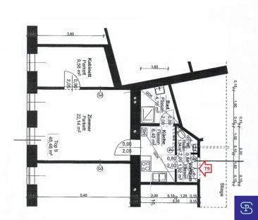 Provisionsfrei: Schöner 45m² Altbau mit Einbauküche in Ruhelage - 1... - Photo 6