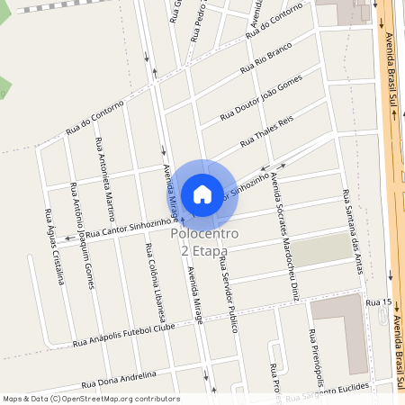 Avenida Cantor Sinhozinho, Polocentro 2ª Etapa, Anápolis, GO, 75130700