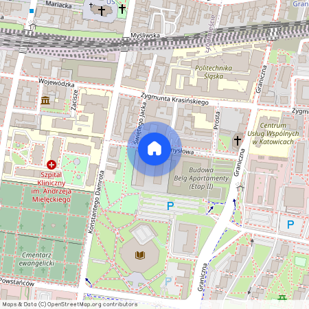 ul. Przemysłowa, Osiedle Paderewskiego-Muchowiec, Katowice, śląskie