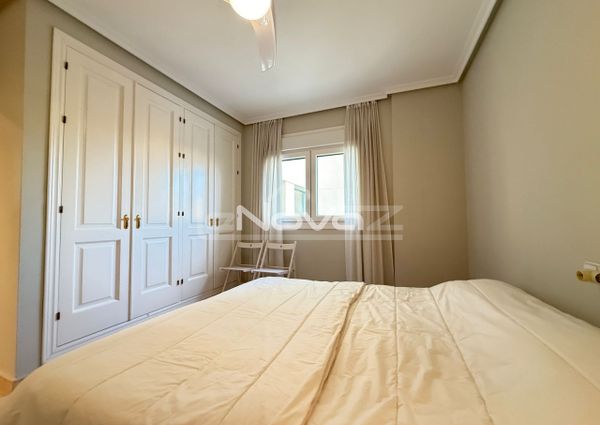 Noble luxury. Two bedroom apartment in a quiet urbanization overlooking the sea and golf cour