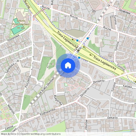 ul. Krokusowa, Ruczaj, Dębniki, Kraków, małopolskie