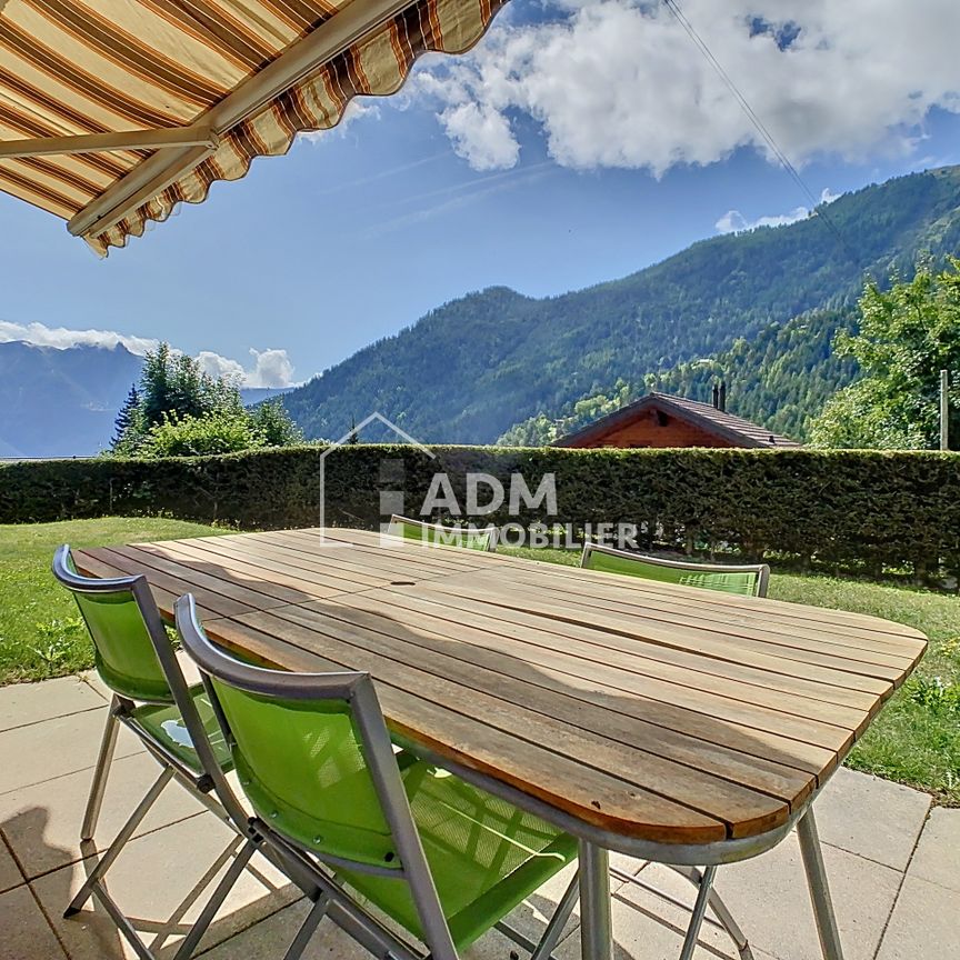 Ovronnaz, appartement 3.5 pièces rez jardin dans un chalet - Foto 1