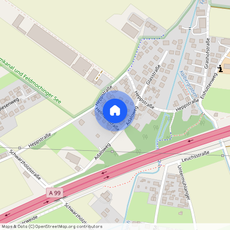 Helmunistraße, 80995 München Feldmoching ca. 10, 4 km north-west of Munich-center