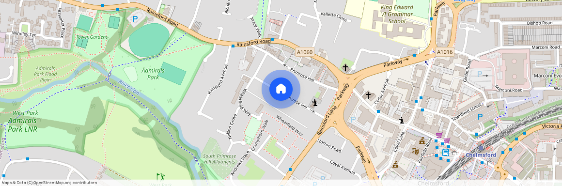 South Primrose Hill, City Centre, Chelmsford, Essex, CM1