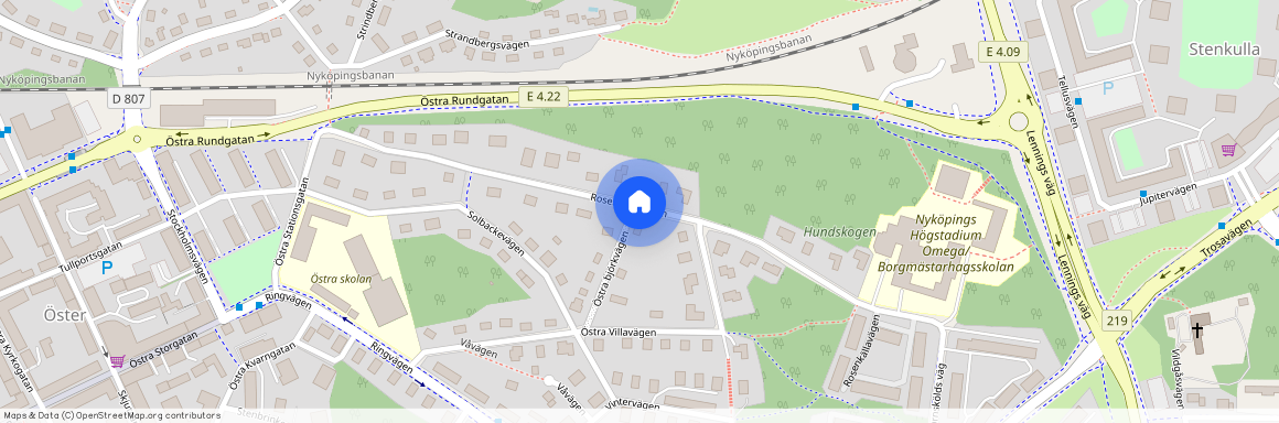 Rosenkällavägen, Nyköping