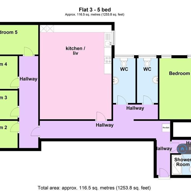1 bedroom in a flat share to rent - Photo 1