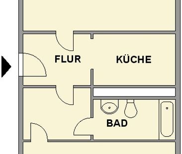 Großzügige 2-Raum-Erdgeschosswohnung mit Balkon - Photo 6