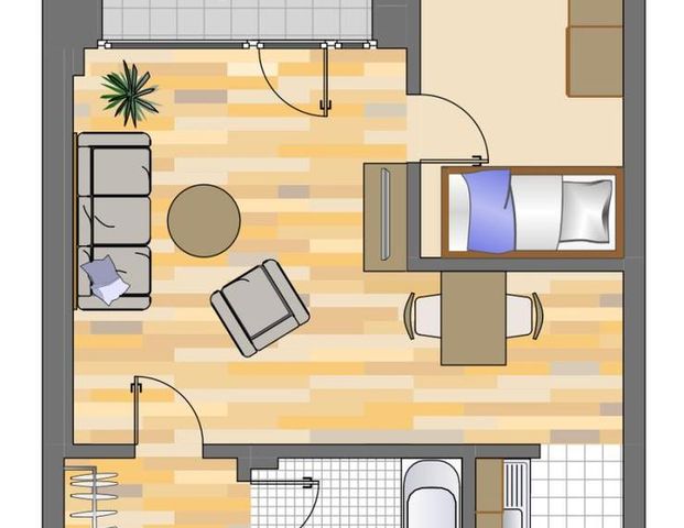 Demnächst frei! 2-Zimmer-Wohnung in Düsseldorf Hassels - Foto 1