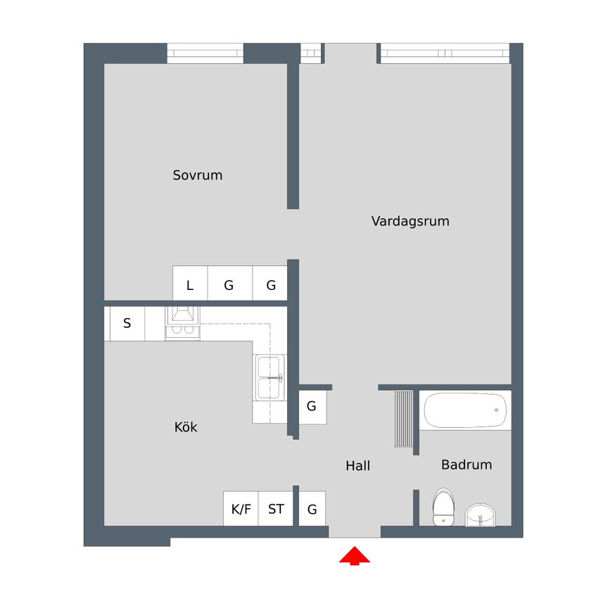 Holmsundsallén, Gävle - Foto 2