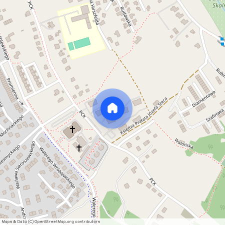 ul. PCK, Cieplice Śląskie-Zdrój, Jelenia Góra, dolnośląskie