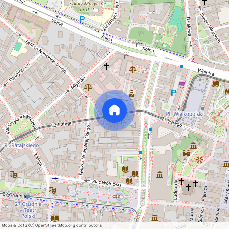 ul. 23 Lutego, Centrum, Stare Miasto, Poznań, wielkopolskie