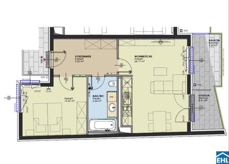 2-Zimmer-Wohntraum in zentraler Lage - Foto 3