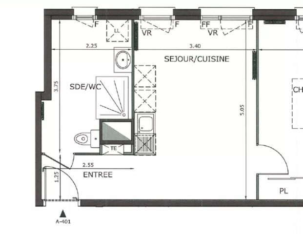 Appartement à louer sur Meaux 2 pièce(s) 42.50 m2 - Photo 1