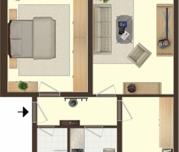 3-Raumwohnung mit Blick ins Grüne in ruhiger Stadtlage - Foto 3