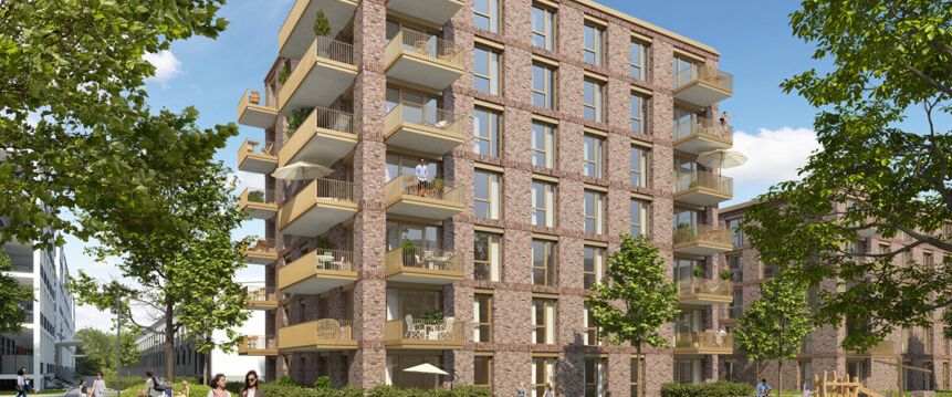 Moderne 4-Zimmer-Wohnung mit Blick auf den Quartierspark - Foto 1