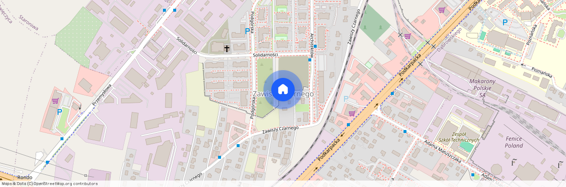 ul. Zawiszy Czarnego, Zawiszy Czarnego, Rzeszów, podkarpackie