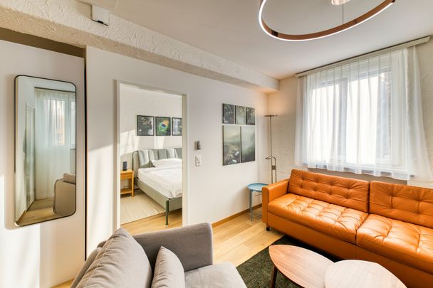Modernes, möbliertes 2-Zimmer-Apartment in Hergiswil/NW zu vermieten - Foto 1