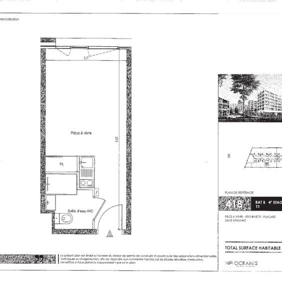 Location Appartement 1 pièce 20m² LYON 7ème - Photo 2