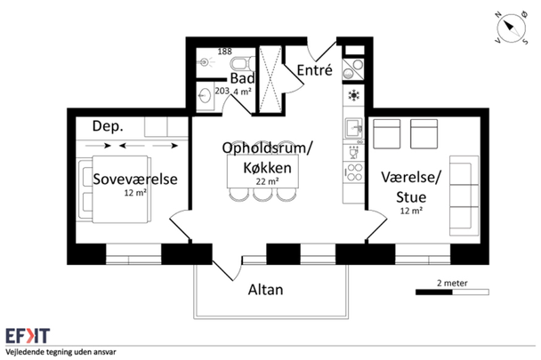 Strand Alle 15, 3. mf, 9400 Nørresundby - Foto 1