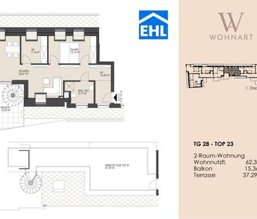 Moderne 2,5 Zimmer Neubauwohnung mit ca. 53 m² Terrassen in Hernals - Foto 6