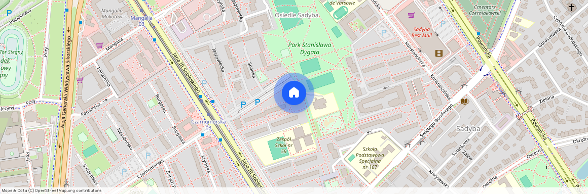 Warszawa, Mokotów, Sadyba, Jana, III, Sobieskiego