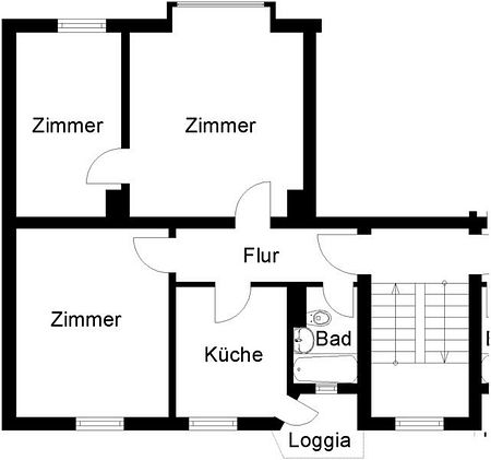 Neue Wohnung, neues Glück! Praktische 3-Zimmer-Wohnung mit Ausblick - Photo 4