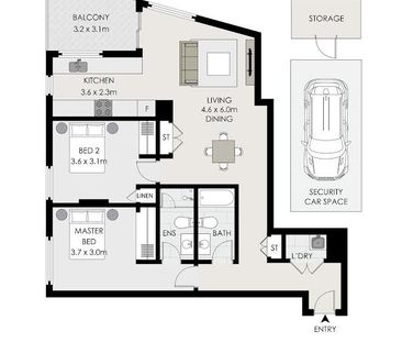 Stunning Two Bedroom Apartment - Partly Furnished - Photo 6