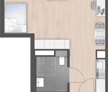 Modernes Studio mit Fußbodenheizung-Erstklassige Lage in Wedding - Photo 3