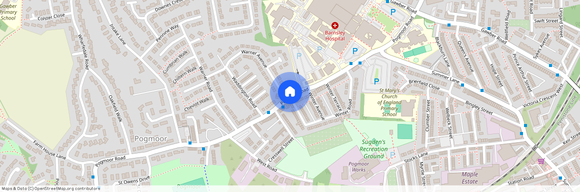 Winter Road, Pogmoor, Barnsley, S75