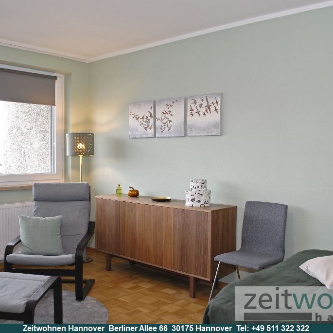 Laatzen, schöne Möblierung, 1 Zimmer Wohnung mit Balkon, 15 Min. zum Hbf. - Photo 1