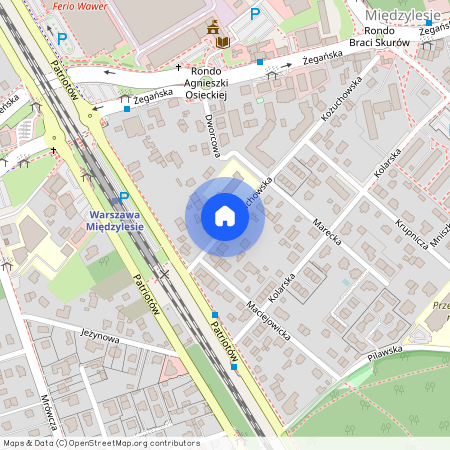 ul. Kożuchowska, Międzylesie, Wawer, Warszawa, mazowieckie