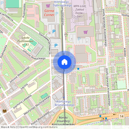 ul. Jana Kilińskiego, Centrum, Śródmieście, Łódź, łódzkie