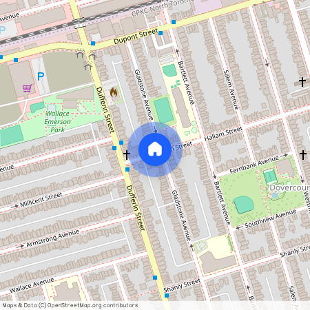 google map, Old Toronto, Old Toronto, Toronto, M6H 1Z6