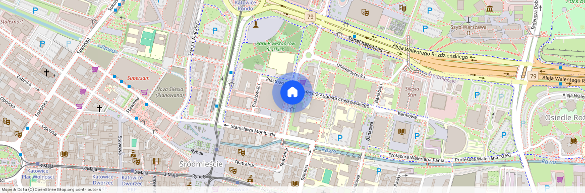 Śródmieście, Uniwersytecka, Katowice