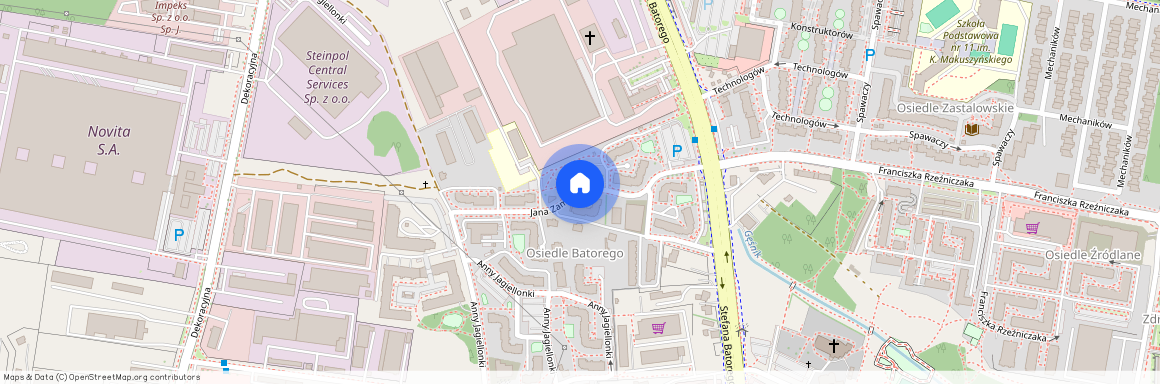 ul. Jana Zamoyskiego, Centrum, Zielona Góra, lubuskie