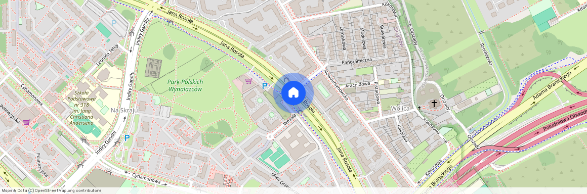 ul. Jana Rosoła, Ursynów-Centrum, Ursynów, Warszawa, mazowieckie