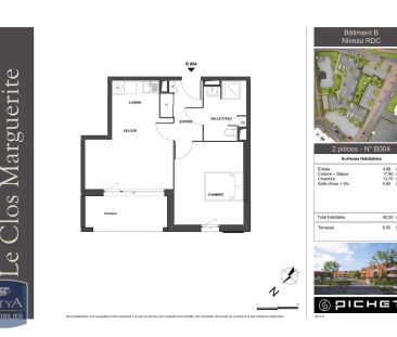 Appartement à louer 2 pièces 42m² - Photo 1