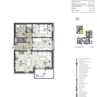 Erstbezug in St. Pölten: helle 3-Zimmer-Wohnung - perfekt für Paare oder kleine Familien - Photo 1