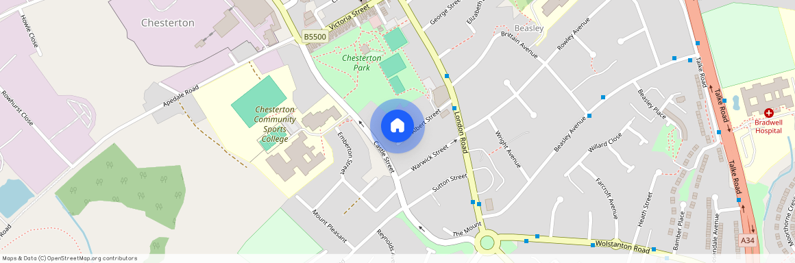 12 Albert Street, Chesterton, Staffordshire, ST5 7JF, Newcastle