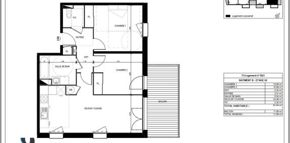 APPARTEMENT T3 61M - Photo 2