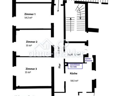 3,5 Zi-Wohnung 82 m² mit Wohnküche Loggia Altpfersee - Foto 5