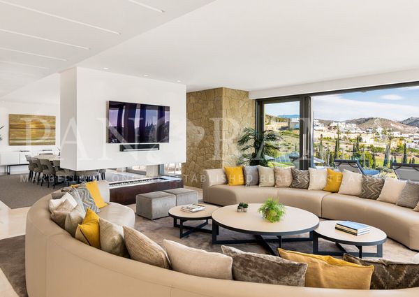 Incredible villa with sea and Golf course views