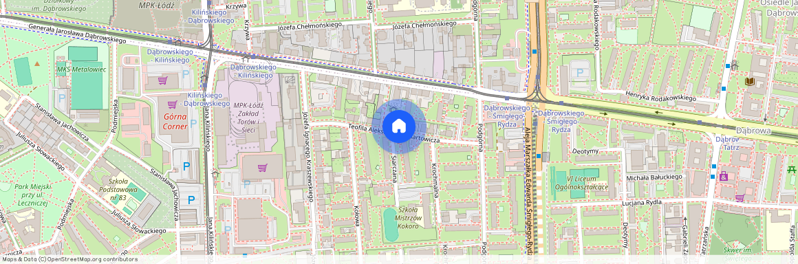 ul. Teofila Aleksandra Lenartowicza, Chojny, Górna, Łódź, łódzkie