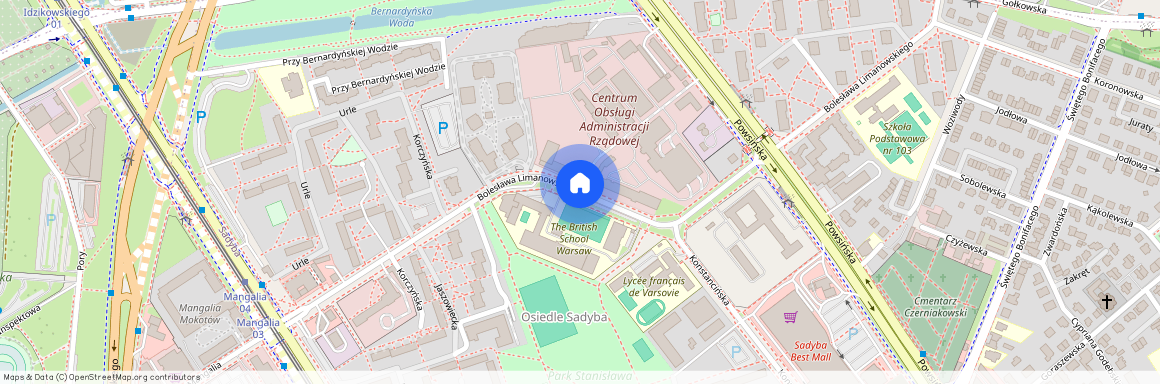 ul. Bolesława Limanowskiego, Sadyba, Mokotów, Warszawa, mazowieckie