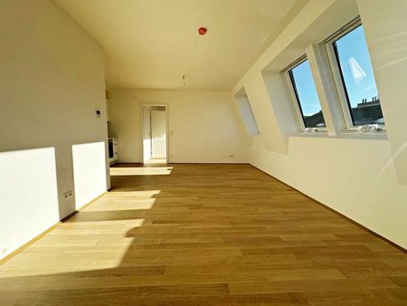 AUGARTEN-NÄHE, ERSTBEZUG, klimatisiertes 52 m2 Dachgeschoss, 2 Zimmer, Komplettküche, Duschbad, Parketten, Brigittenauer Lände - Photo 5