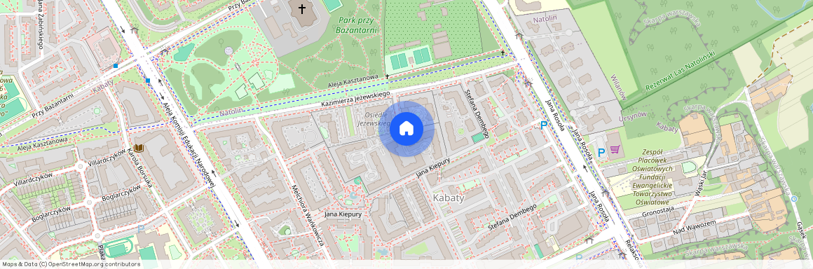 ul. Kazimierza Jeżewskiego, Kabaty, Ursynów, Warszawa, mazowieckie