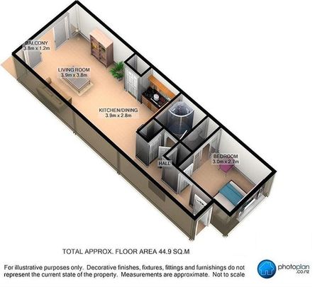 Sunny unfurnished apartment with outdoor pool - Photo 1